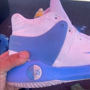 Nike KDs blue and white 2016